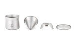 Keith Titanium Ti3911 Ultralight Coffee Maker with Leather Case