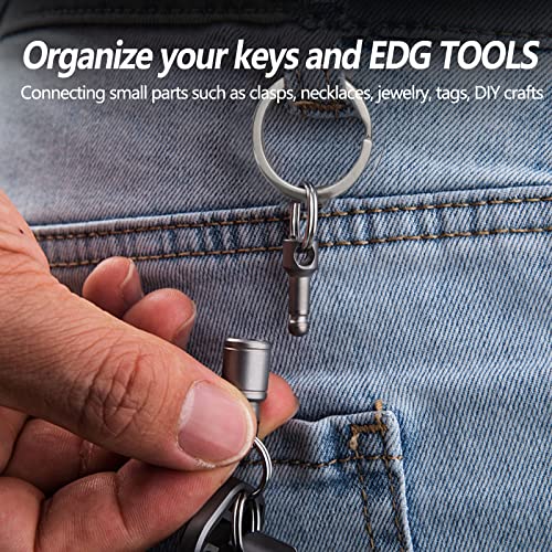 Titanium Quick Release Detachable Swivel Keychain Pair