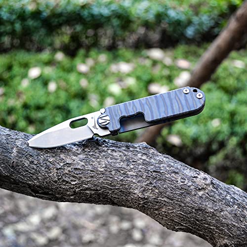 Blue WANERSEN Titanium Folding Pocket Knives