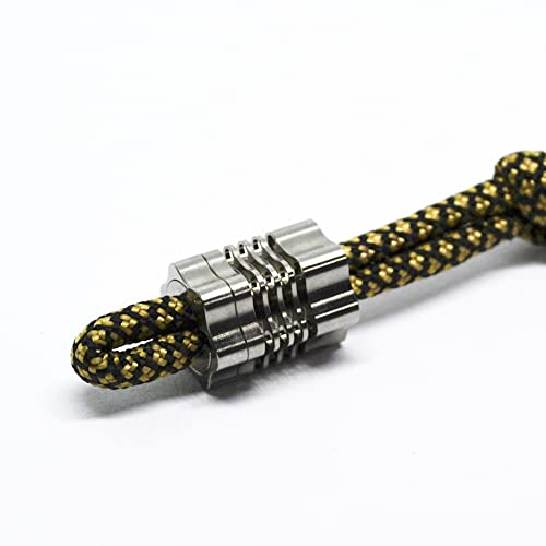 Titanium EDC Necklace Bead Stopper, Style 3