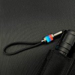 RovyVon Firefly Pro Titanium Bead Lanyard - Blue/Red