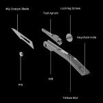 Titaner Titanium EDC Folding Pocket Knife with Blades