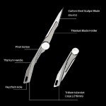 Titaner Titanium EDC Folding Pocket Knife with Blades