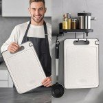 Double-Sided Titanium Chopping Board with Juice Groove