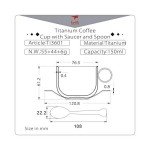 Keith Titanium Double-Wall Coffee Cup Set