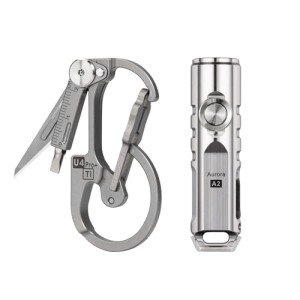 RovyVon U4 Pro Plus Titanium Keychain Set