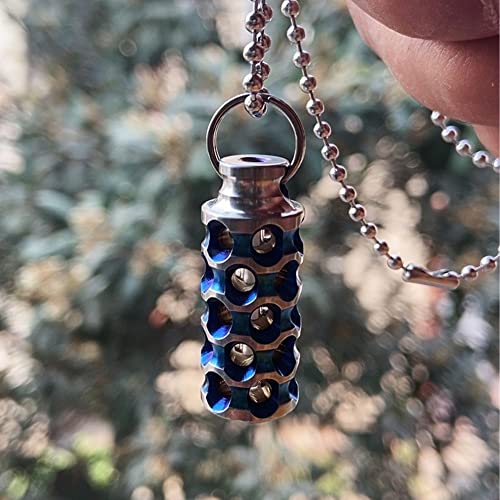 Titanium Keychain Housing for Outdoor Survival EDC Gear