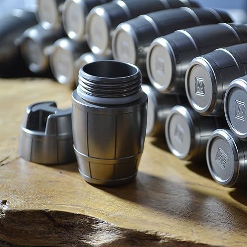 Titanium Waterproof Pill Container for Outdoor Survival Gear