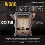 Keith Titanium Ti2201 Backpacking Wood Stove with Sack