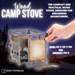 Keith Titanium Ti2201 Backpacking Wood Stove with Sack