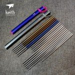 Keith Titanium Solid Chopsticks with Aluminum Case
