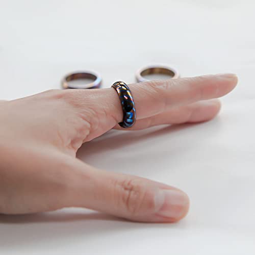 WANERSEN Titanium EDC Rings for Men and Women