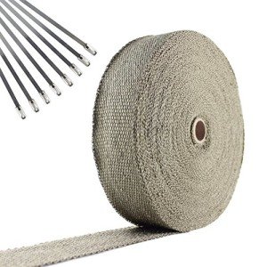Titanium Exhaust Pipe Wrap & Heat Shield Tape