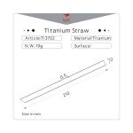 Keith Titanium Ti3702 Jumbo Straw with Brush & Pouch