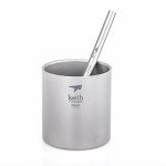 Keith Titanium Ti3702 Jumbo Straw with Brush & Pouch
