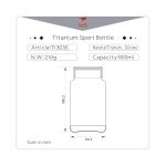 Keith Titanium Leakproof Bayonet Bottle - 30.4 oz