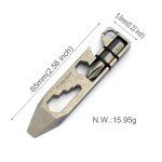 Titanium Multitool: Pry Bar, Bottle Opener, Wrench
