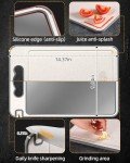 Double-Sided Titanium Cutting Board with Knife Sharpener