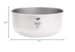 KEITH Titanium Ti8701 Ultralight Salad Bowl 60.9 oz