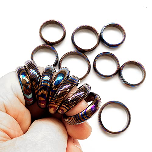 WANERSEN Titanium EDC Rings for Men and Women