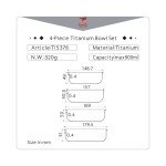 Keith Titanium 4-Piece Bowl Set