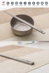 Keith Titanium Square Handle Chopsticks with Aluminum Case