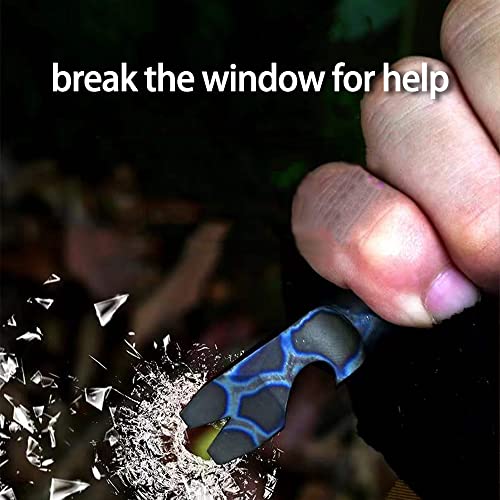 Blue Titanium Multi-Tool Prybar Keychain Screwdriver Bottle Opener