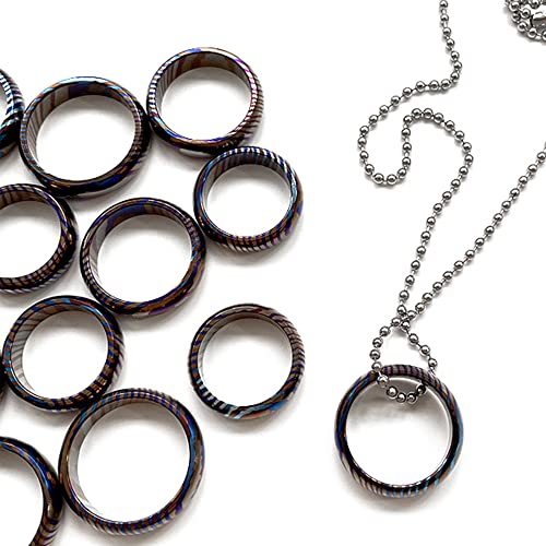 WANERSEN Titanium EDC Rings for Men and Women