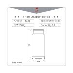 Keith Titanium Ti3036 Leakproof Bottle with Bayonet Cap