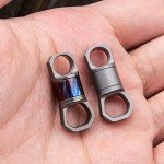 WANERSEN Heavy-Duty Titanium 360° Swivel Key Ring
