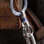 WANERSEN Heavy-Duty Titanium 360° Swivel Key Ring