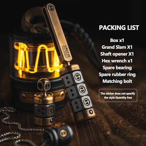 WANERSEN LAUTIE EDC Jackpot Fidget Spinner, Brass+SS