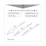 Keith Titanium Ti5310 3-Piece Cutlery Set