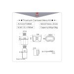Keith Titanium Ti3060 Ultralight Canteen Mess Kit
