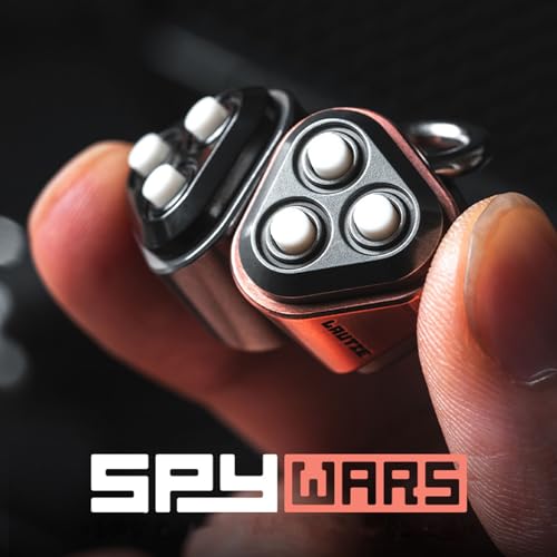 Bubble Paper Sensory Spinner Keychain Necklace - Titanium