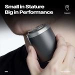 Titanium Mini Shaver - Waterproof, Fast Charge, Travel Ready