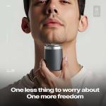 Titanium Mini Shaver - Waterproof, Fast Charge, Travel Ready