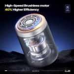 Titanium Mini Shaver - Waterproof, Fast Charge, Travel Ready