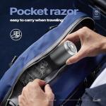 Titanium Mini Shaver - Waterproof, Fast Charge, Travel Ready