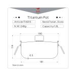 Keith Titanium Ti6015 1.8L Cooking Pot