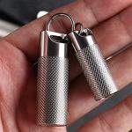 WANERSEN Large Titanium Waterproof Pill Case