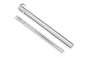 Keith Titanium Square Handle Chopsticks with Case
