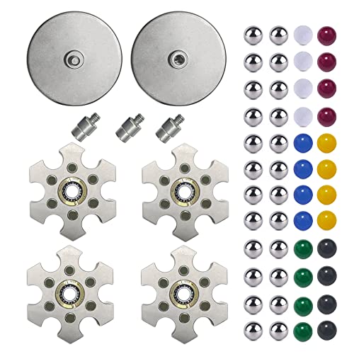 - Splicing Multilayer Titanium Fidget Spinner with Agate Beads