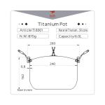 Keith Titanium 6L Ti8301 Cooking Pot