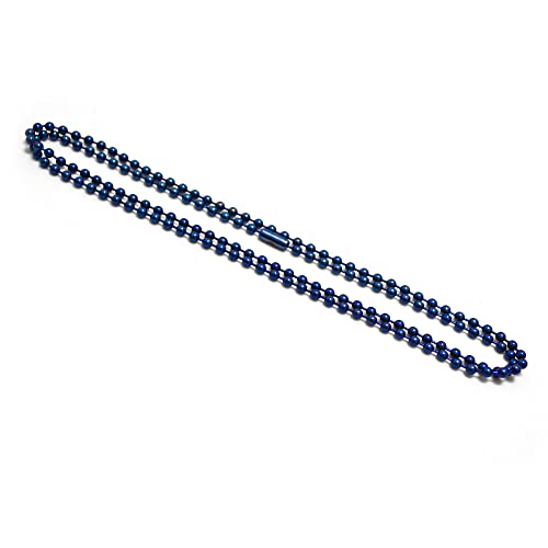 Blue Pure Titanium Chain Necklace for Men and Women