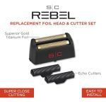 Gold Titanium Foil Head for Rebel Shaver