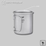 Keith Ti3200 Double-Layer Titanium Cup with Lid