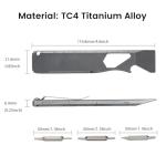 OKNIFE Opry 2 Titanium Multi-Tool for Everyday Use