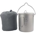 SANTTA 700mL Lightweight Titanium Camping Mug Pot