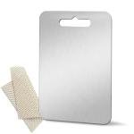 Medium Pure Titanium Cutting Board with Non-Slip Pad